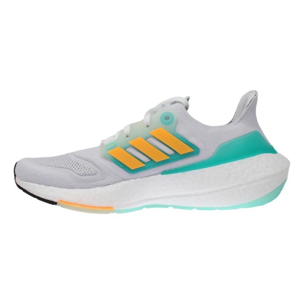 Adidas Ultraboost 22 Cloud White/Flash Orange-Mint Rush GX5463 Men's - Picture 2 of 4